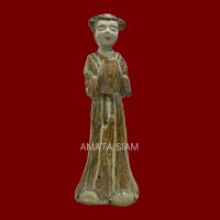 Glazed Ceramic Figurine of a Chinese Lady - Image 3