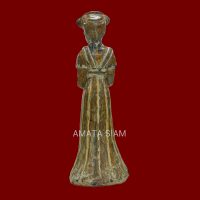 Glazed Ceramic Figurine of a Chinese Lady - Image 4