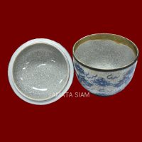ภาชนะลายคราม ลวดลายมังกรสีน้ำเงินบนพื้นขาว - Image 5