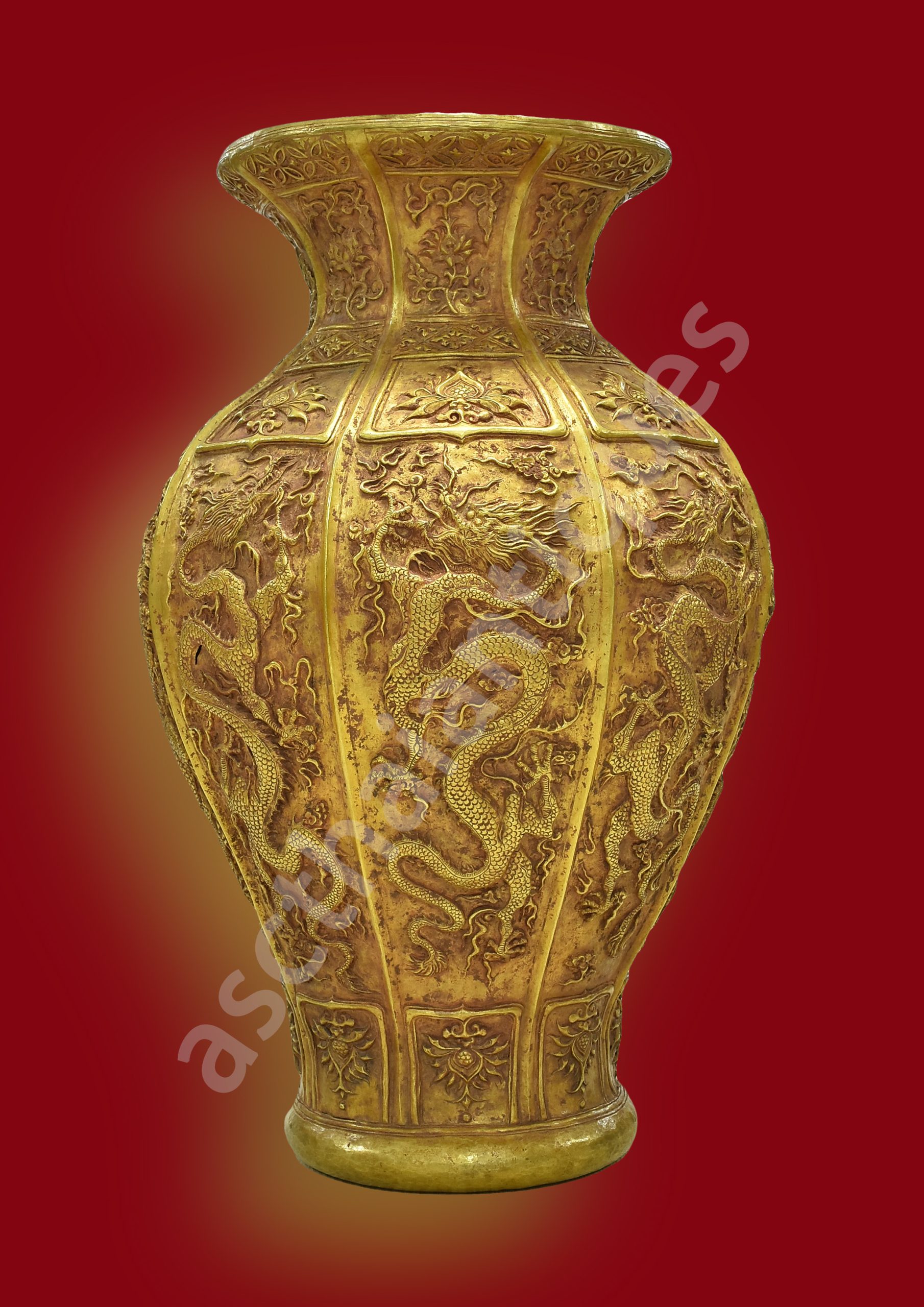 Golden Majesty: The Dragon Vase of China